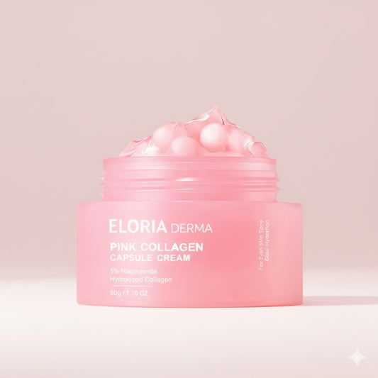 ELORIA Pink Collagen Capsule facial Cream