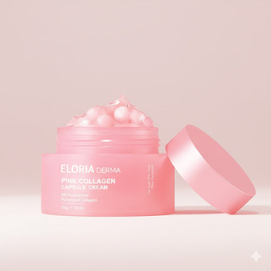 ELORIA Pink Collagen Capsule facial Cream